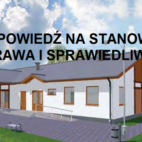 Odpowiedź na drugie stanowisko Prawa i Sprawiedliwości